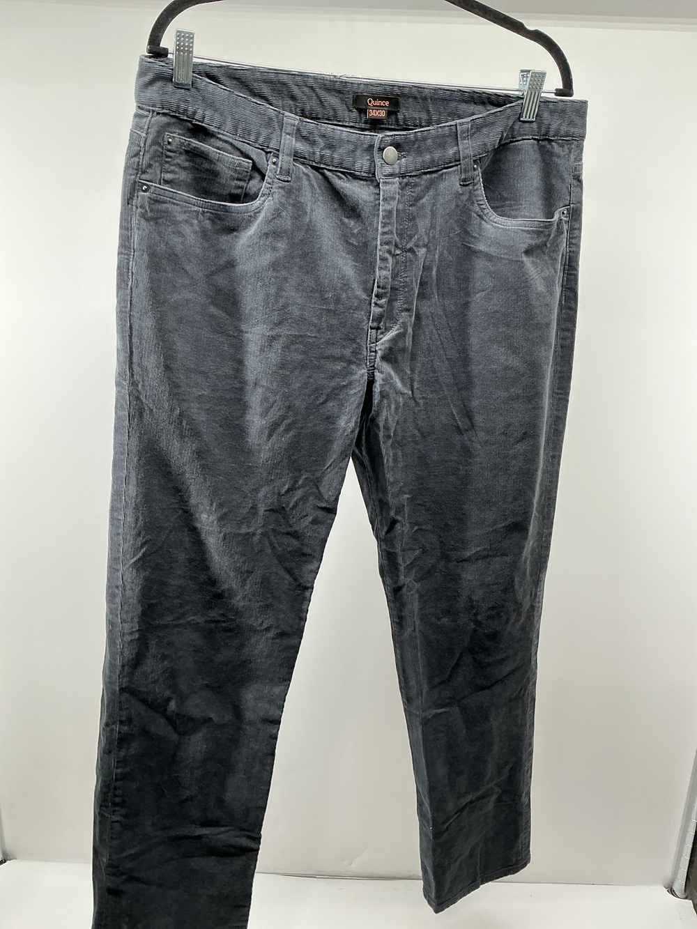 Organic Stretch Corduroy 5-Pocket Pants - Straight